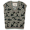 Printed Knit Sweater Vest