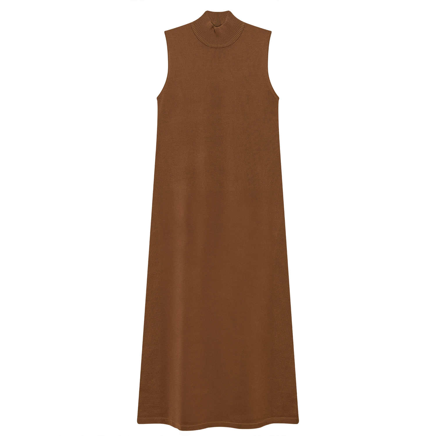 Knit Midi Mock A Line Jumper