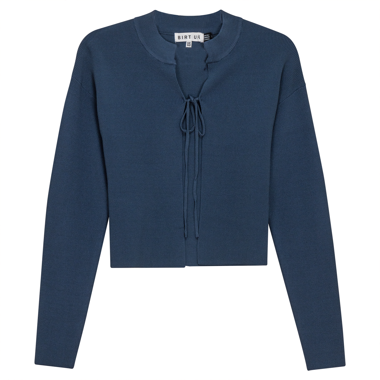 Rib Knit Cropped Tie Bolero