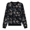V Neck Floral Knit Sweater