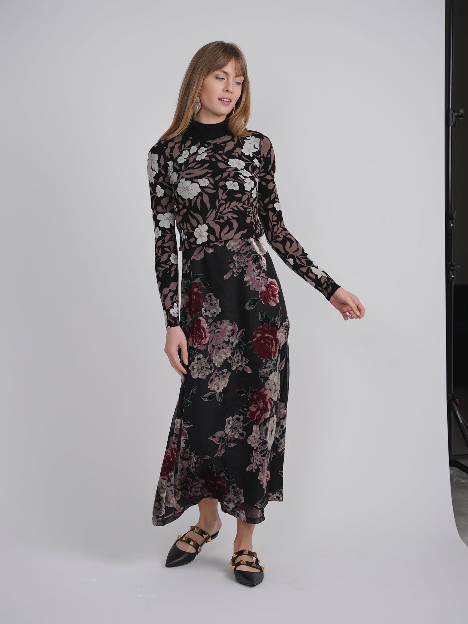 Printed Velvet Jumper