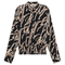 Printed satin Ruched Blouse