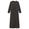 Knot Printed Satin Midi Dress