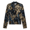 Flocked Velour Printed Top