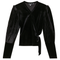 Velour Wrap Top
