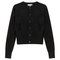 Checked Knit Cropped Cardigan