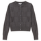 Checked Knit Cropped Cardigan