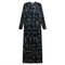 Printed Velour Maxi Dress