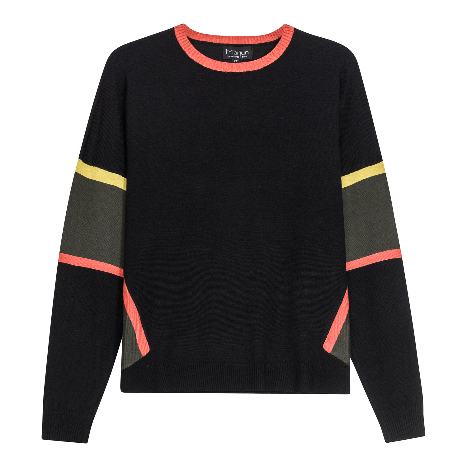 Side Slit Abstract Sweater