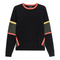 Side Slit Abstract Sweater