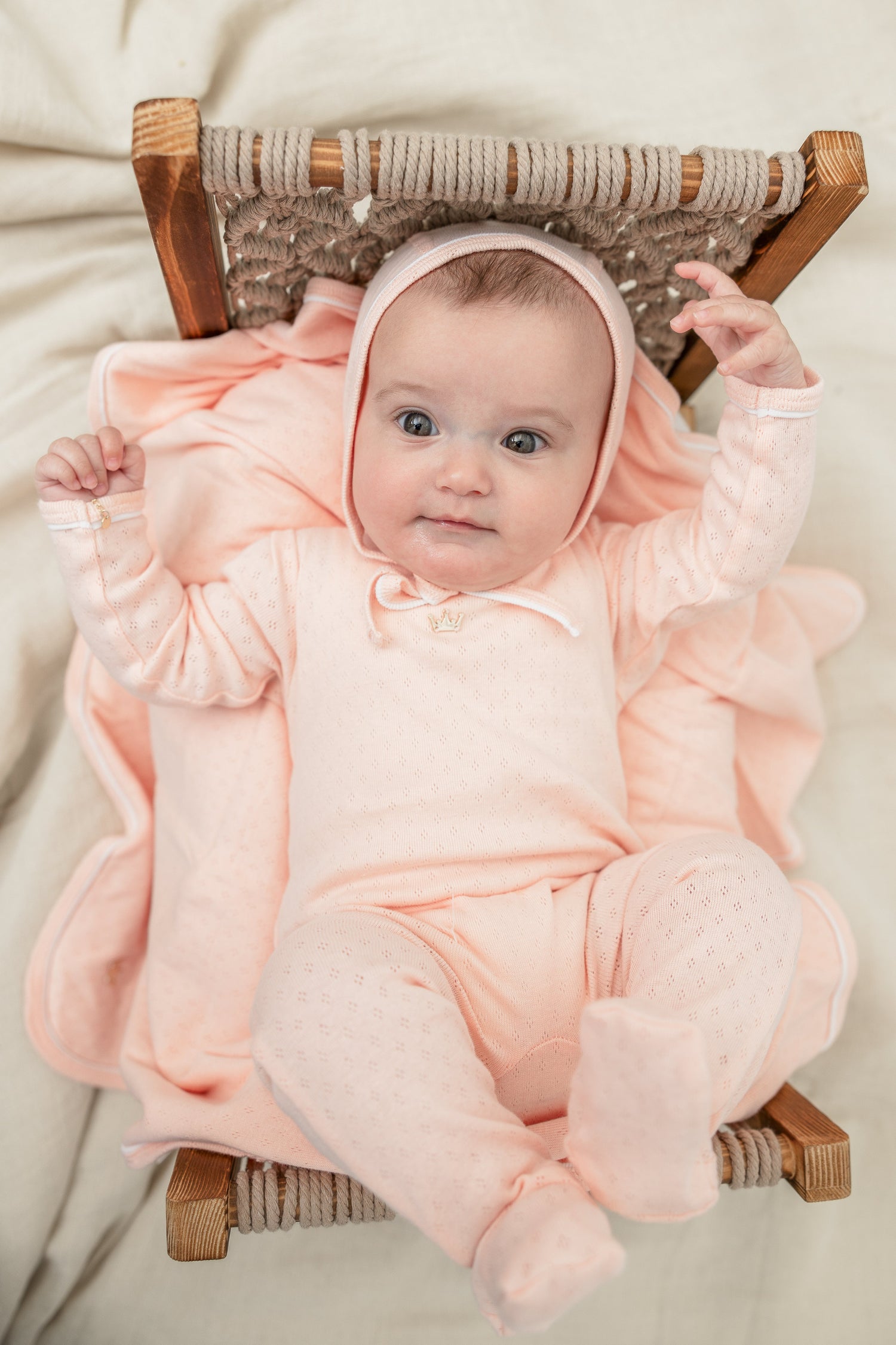 Pointelle Knit Blanket