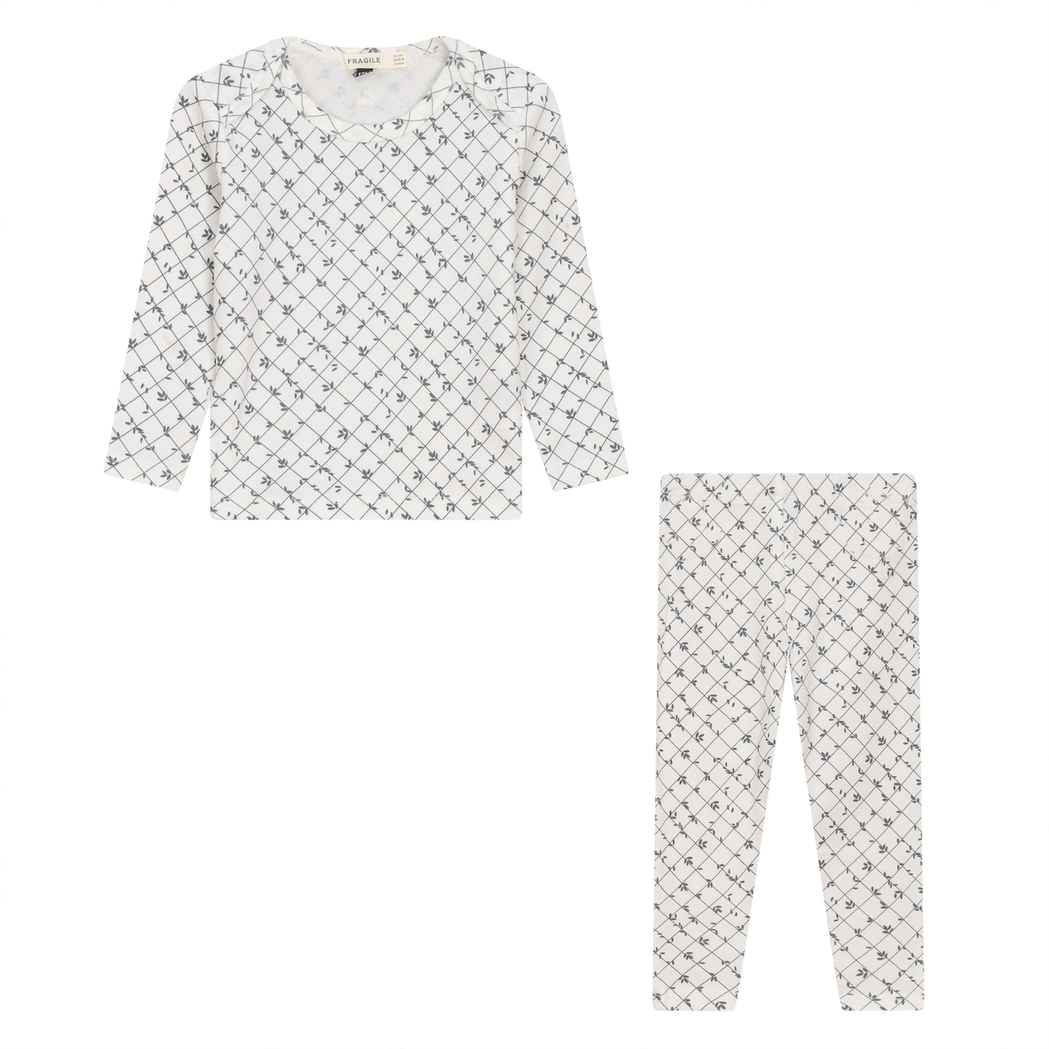 Printed Ribbed 2Pc Set