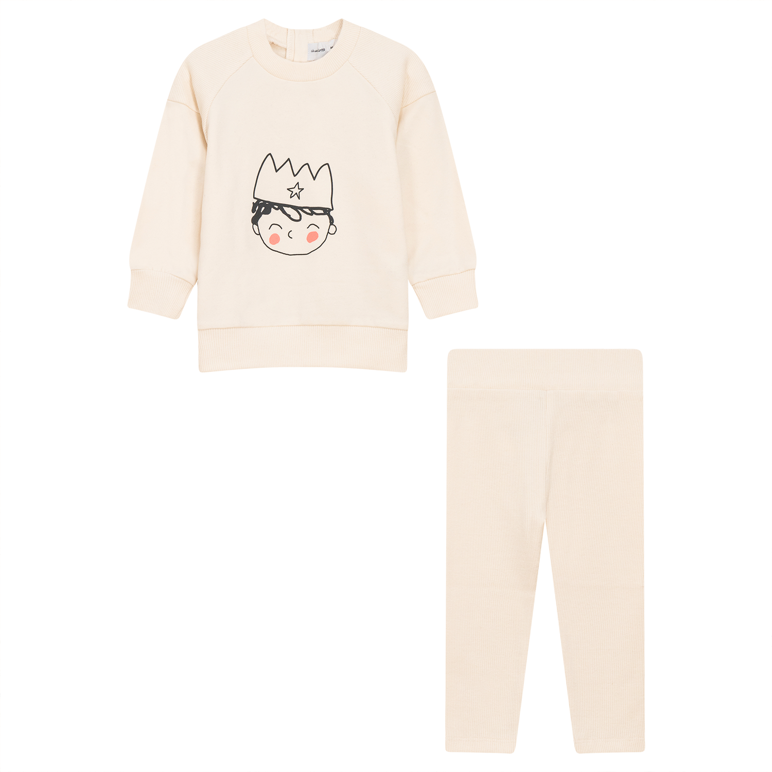 Crown Print 2Pc Set