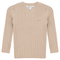 Textured Rib Knit V-Neck Sweater