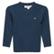 Textured Rib Knit V-Neck Sweater