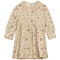 Woven Flower print Flannel Dress