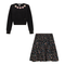 Flower Print Embroidered 2Pc Set