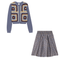 Woven Suede Flower Print Set
