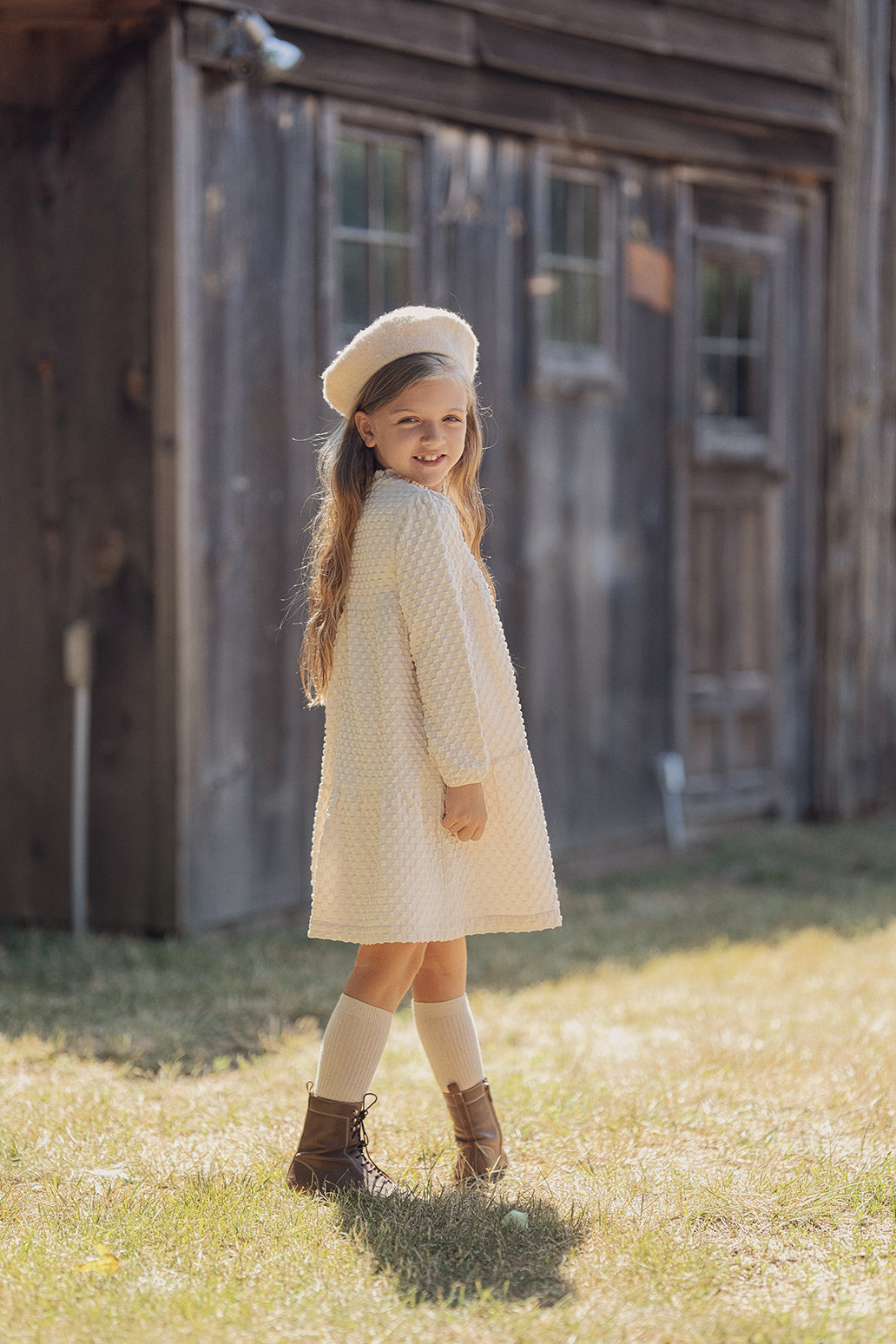 Puff Textured Woven Dress