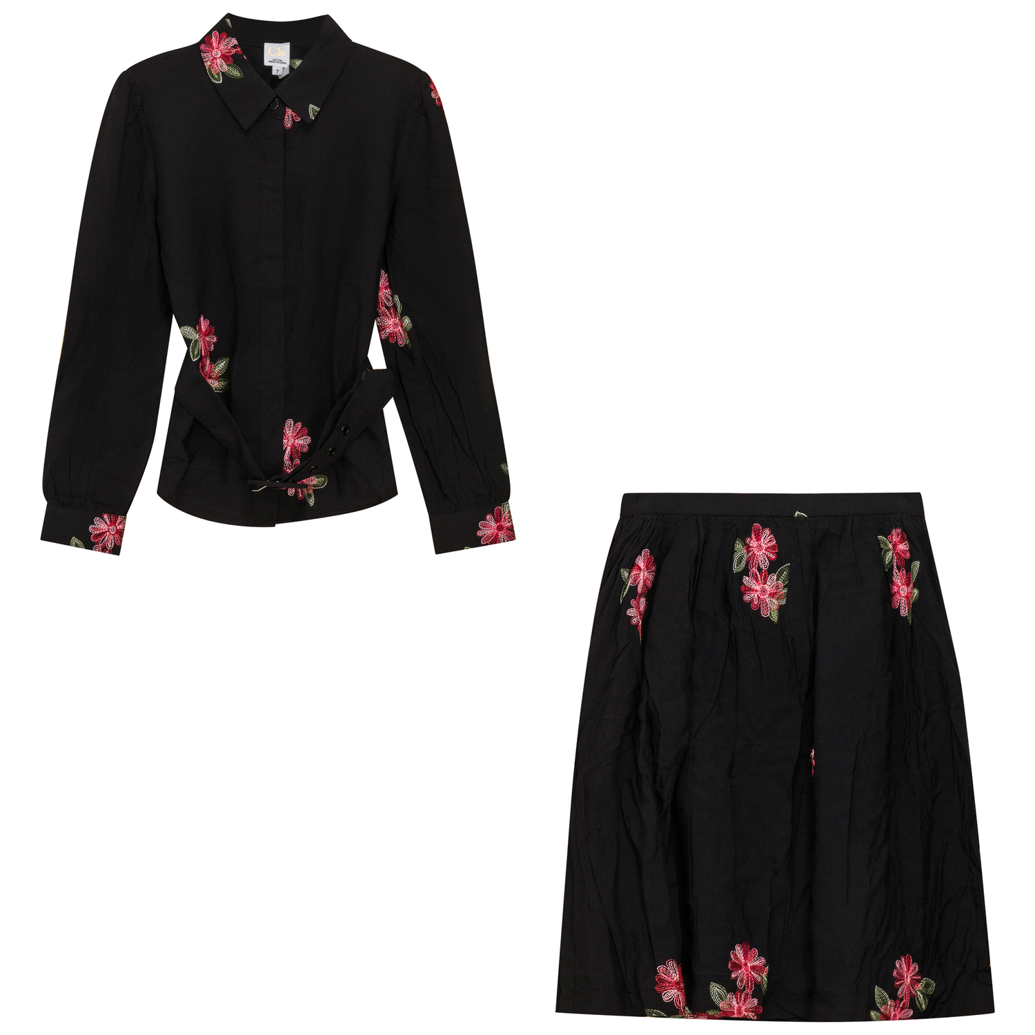Woven Embroidered 2Pc Set