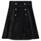 Stripe Velour Skirt