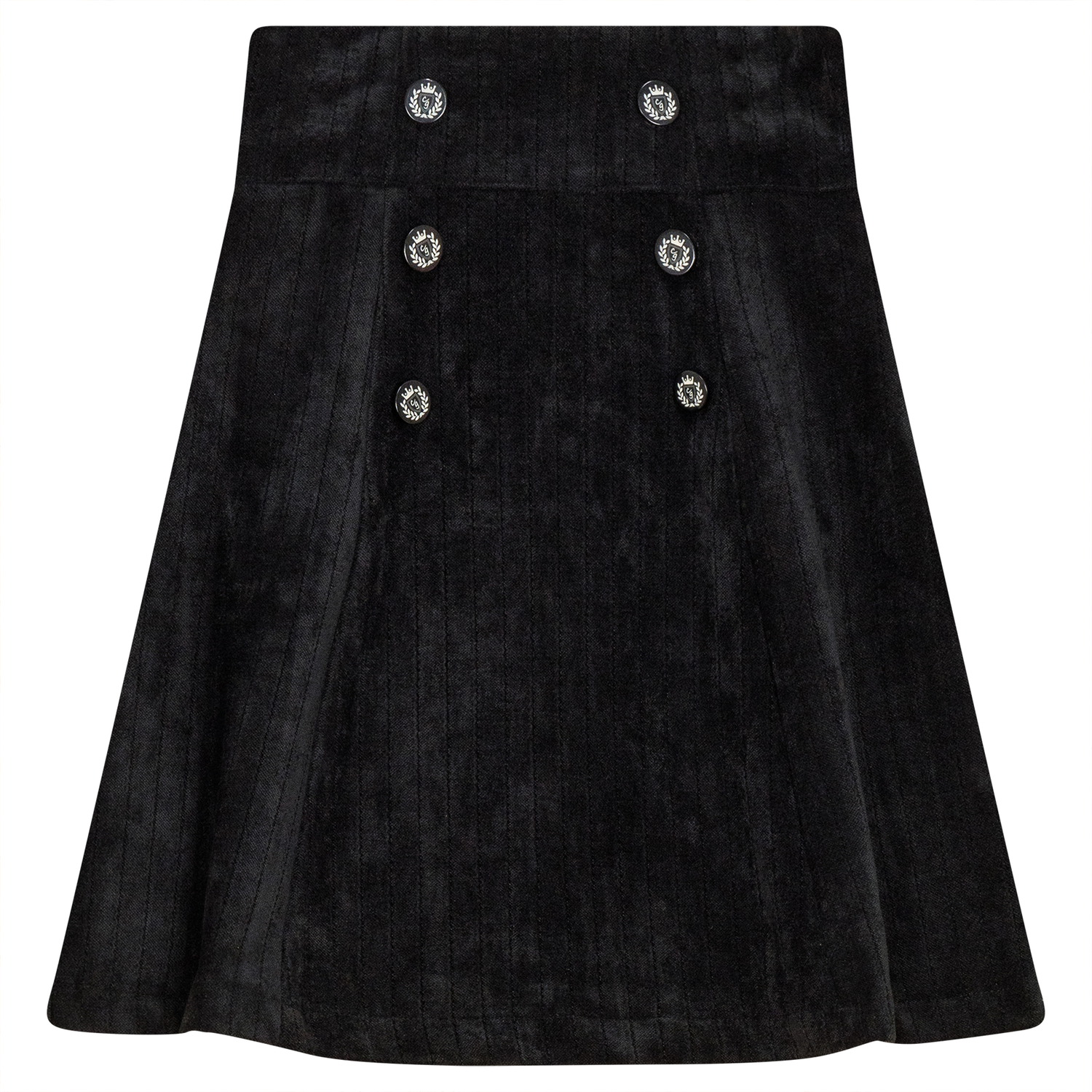 Stripe Velour Skirt