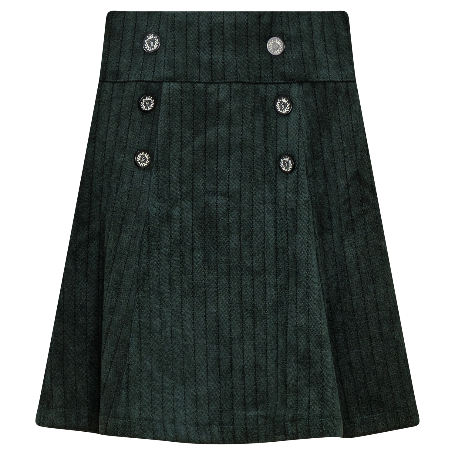 Stripe Velour Skirt