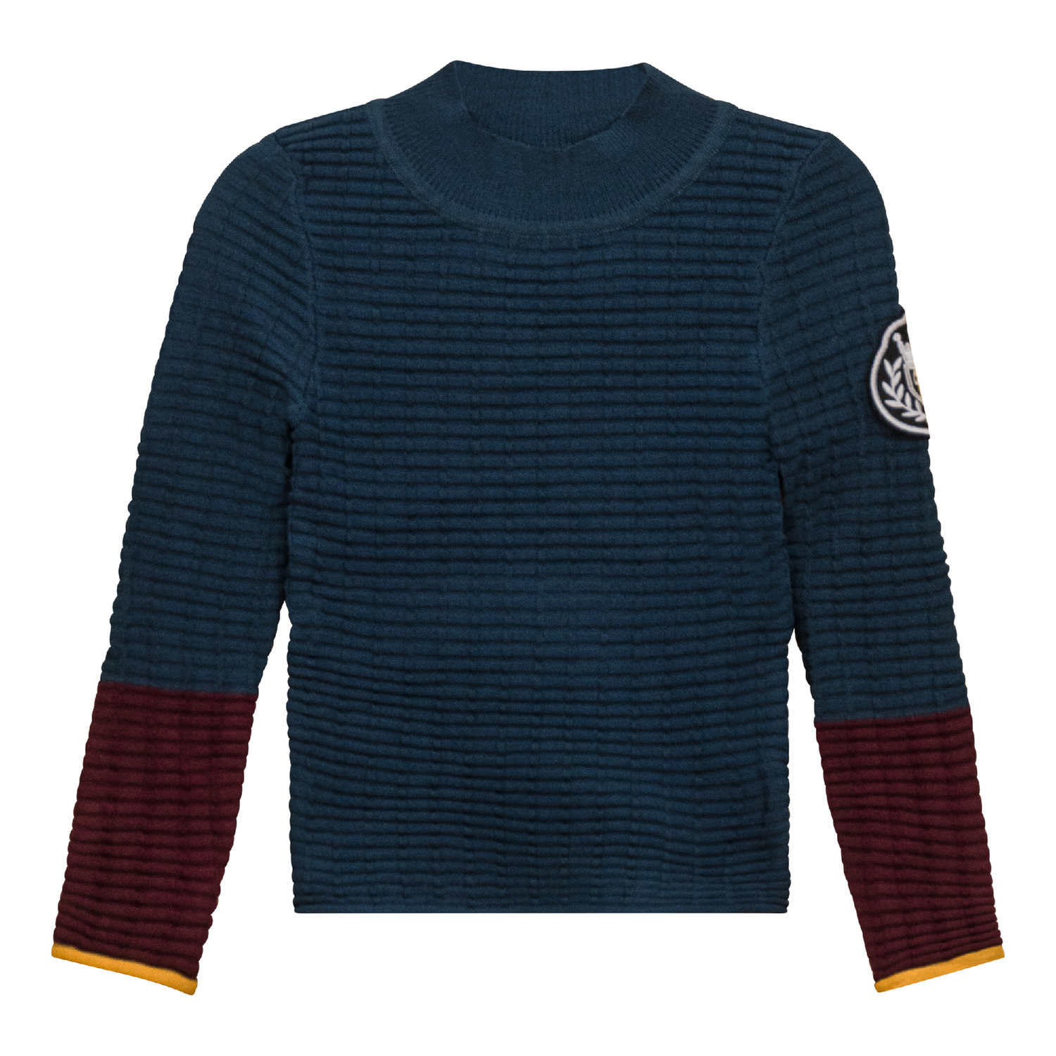 Mock Neck Ribbed Top
