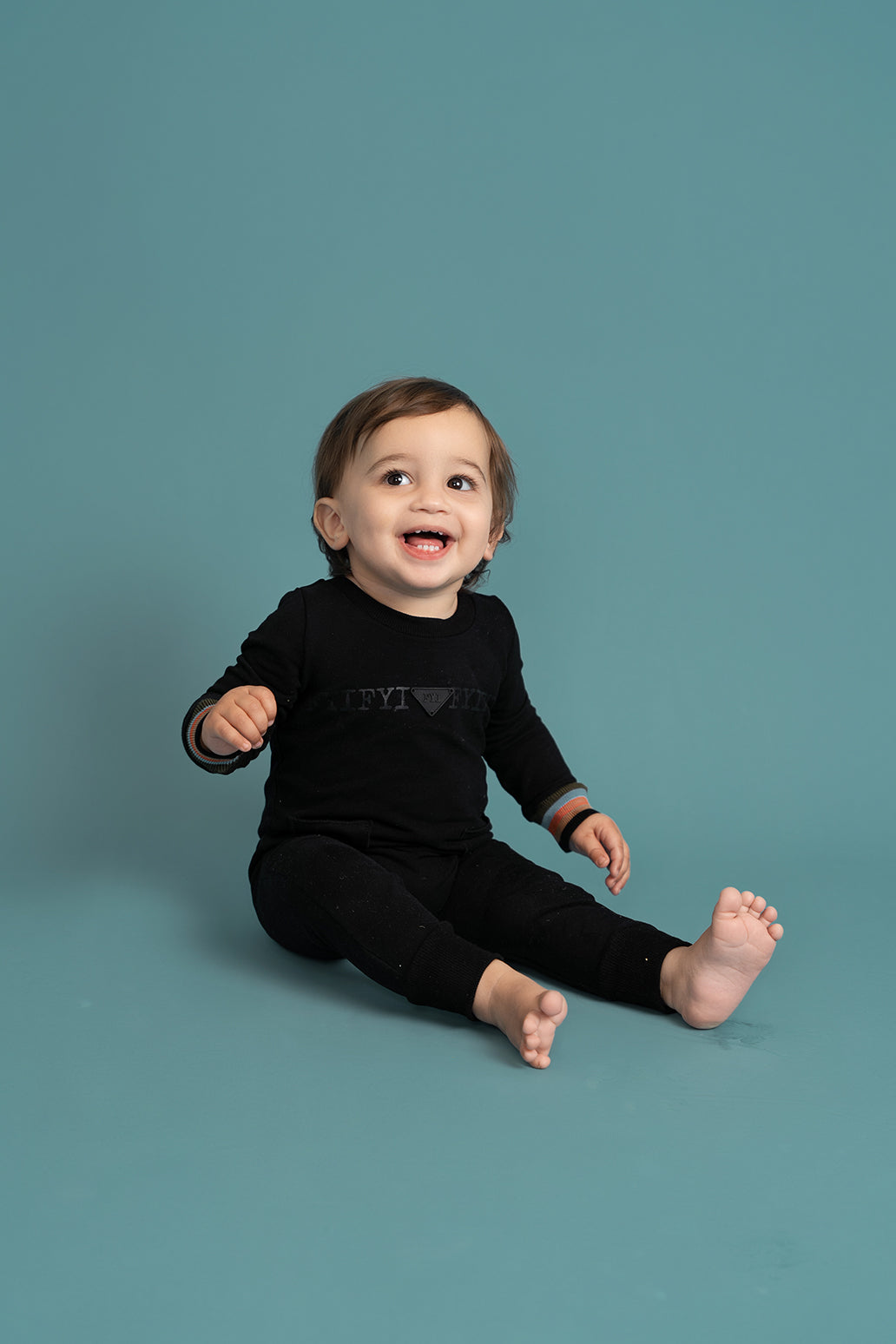 Striped Trim Onesie