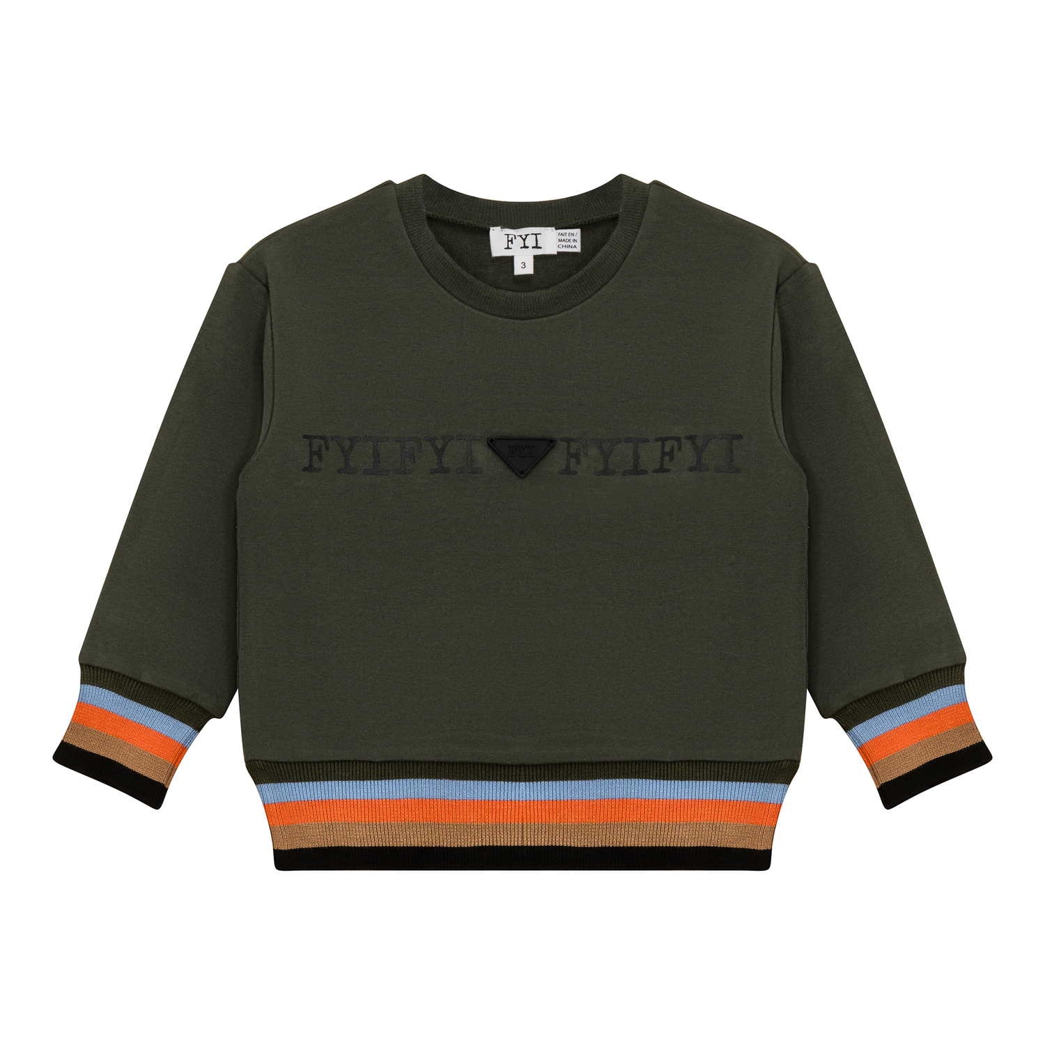Striped Trim Sweatshirt