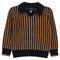 Stripe Textured Knit Sweater