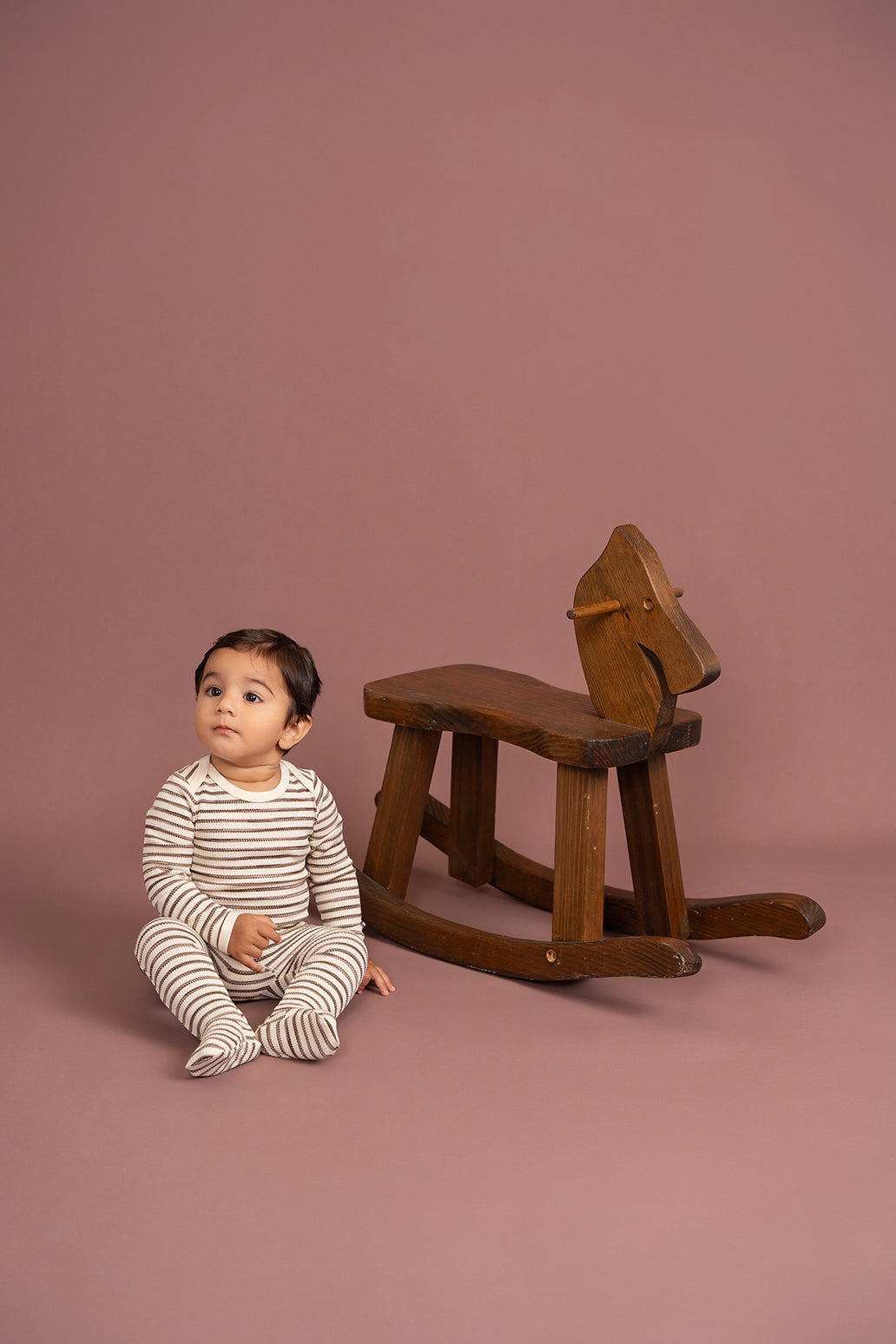 Stripe Waffle Knit Onesie