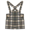 Plaid Short Overall