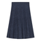Mix Knit Knife Pleated Skirt