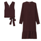 Woven Dress with Knit Vest