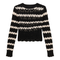 Cable Knit Lace Top