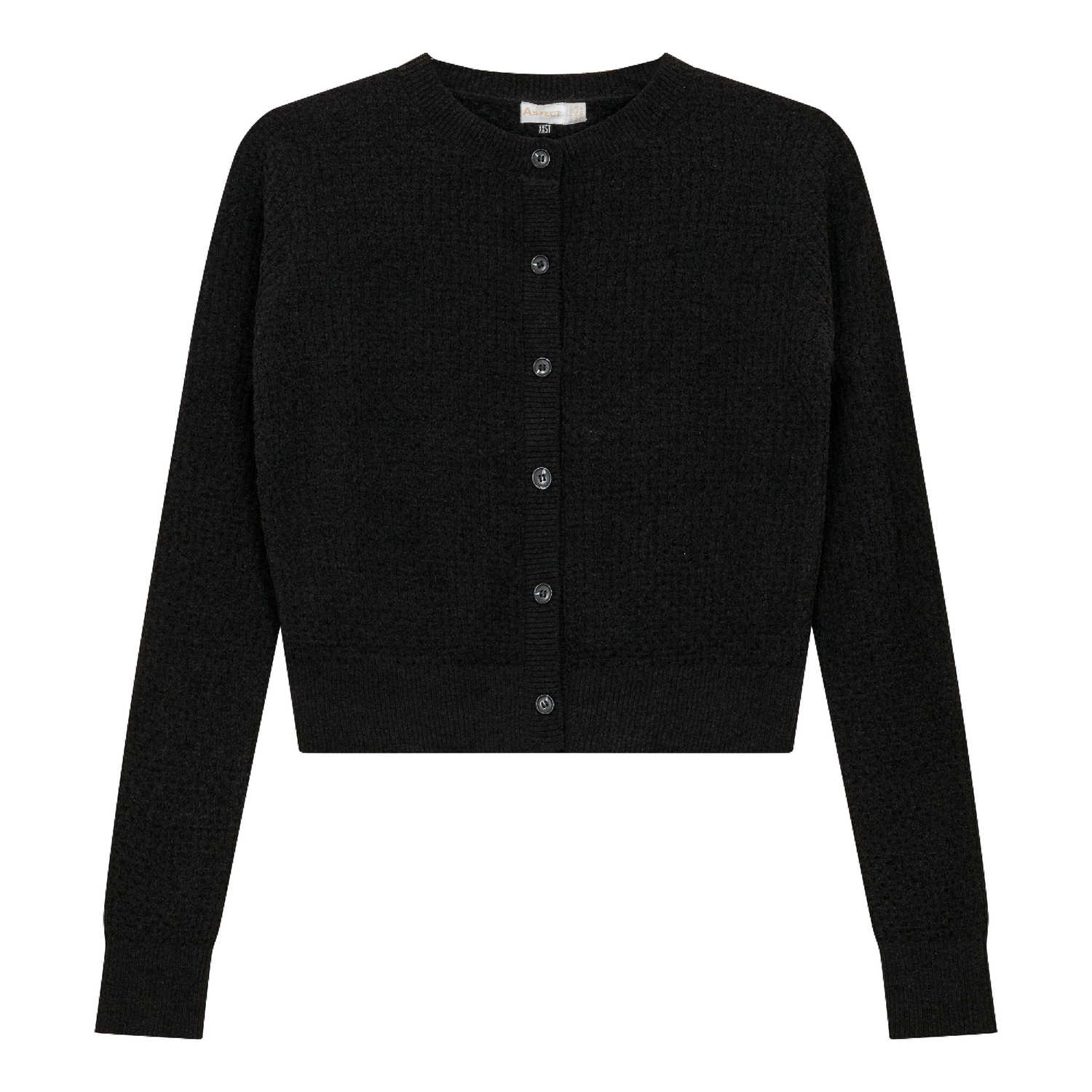 Textured Knit Crop Cardigan