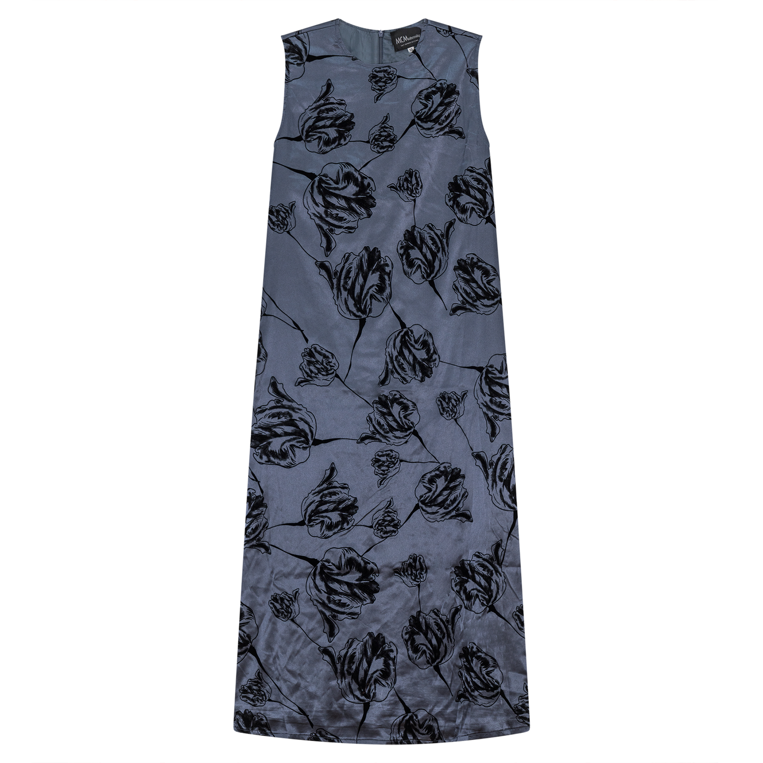 Maternity Velvet Flocked Midi Jumper