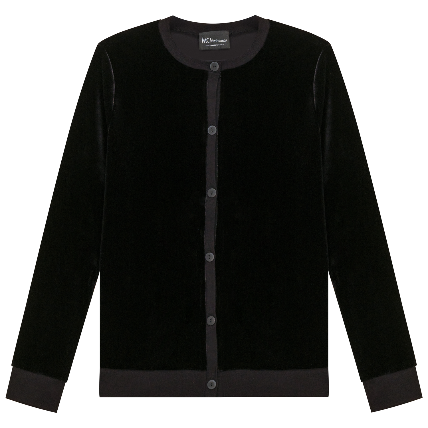 Maternity Slinky Velour Crop Cardigan
