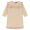 Lace Trim Velvet Dress