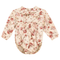 Floral Embroidered Rib Velvet Bubble