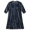 Plaid Velour Maxi Dress