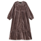 Plaid Velour Maxi Dress