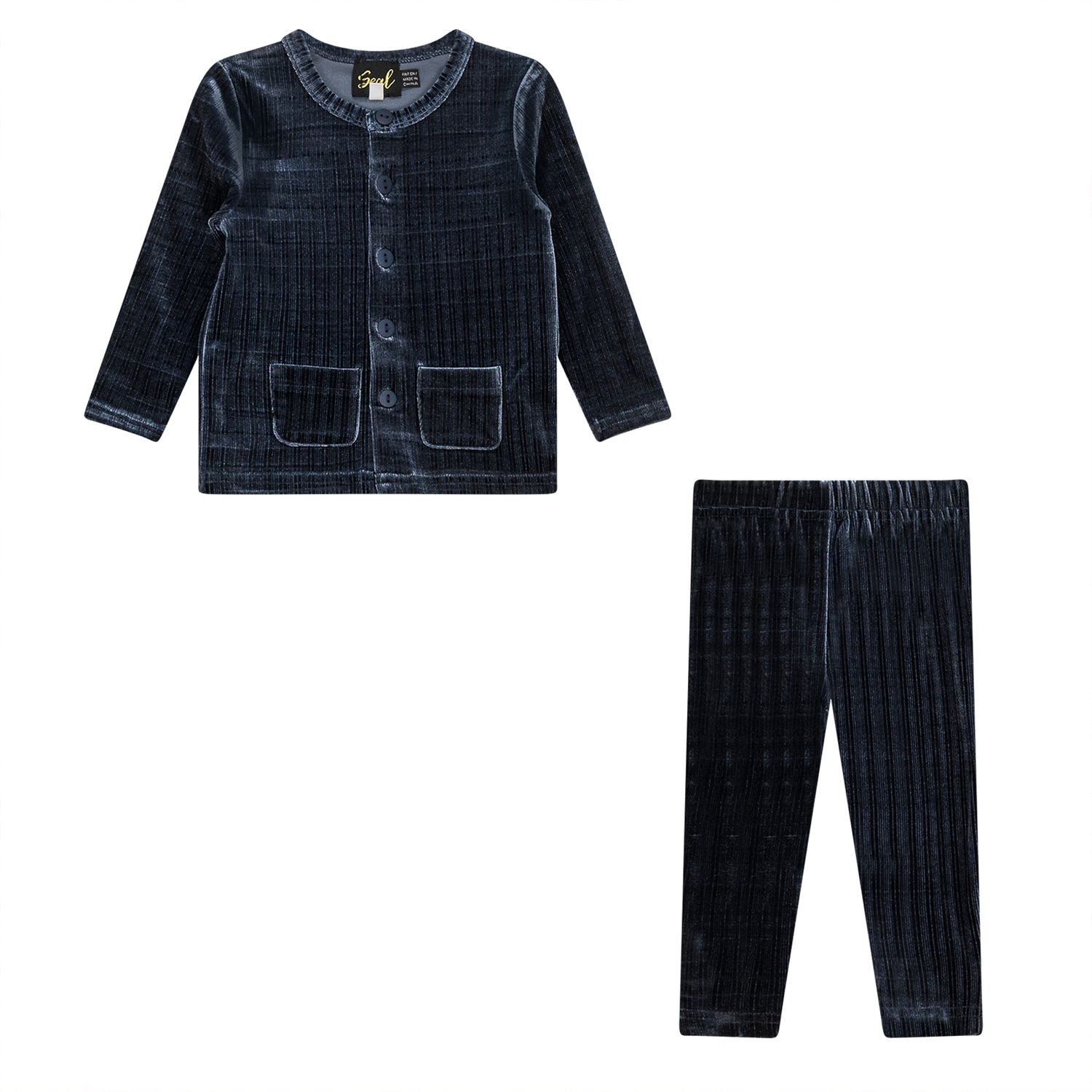 Plaid Velour 2Pc Set