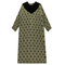 Woven Crinkle Flocked Robe