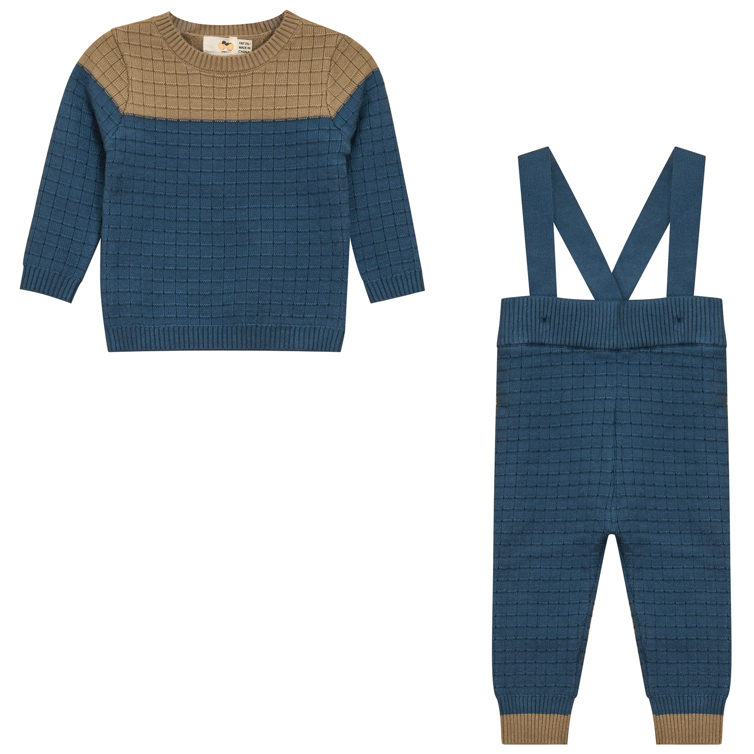 Checkered Knit 2Pc Set