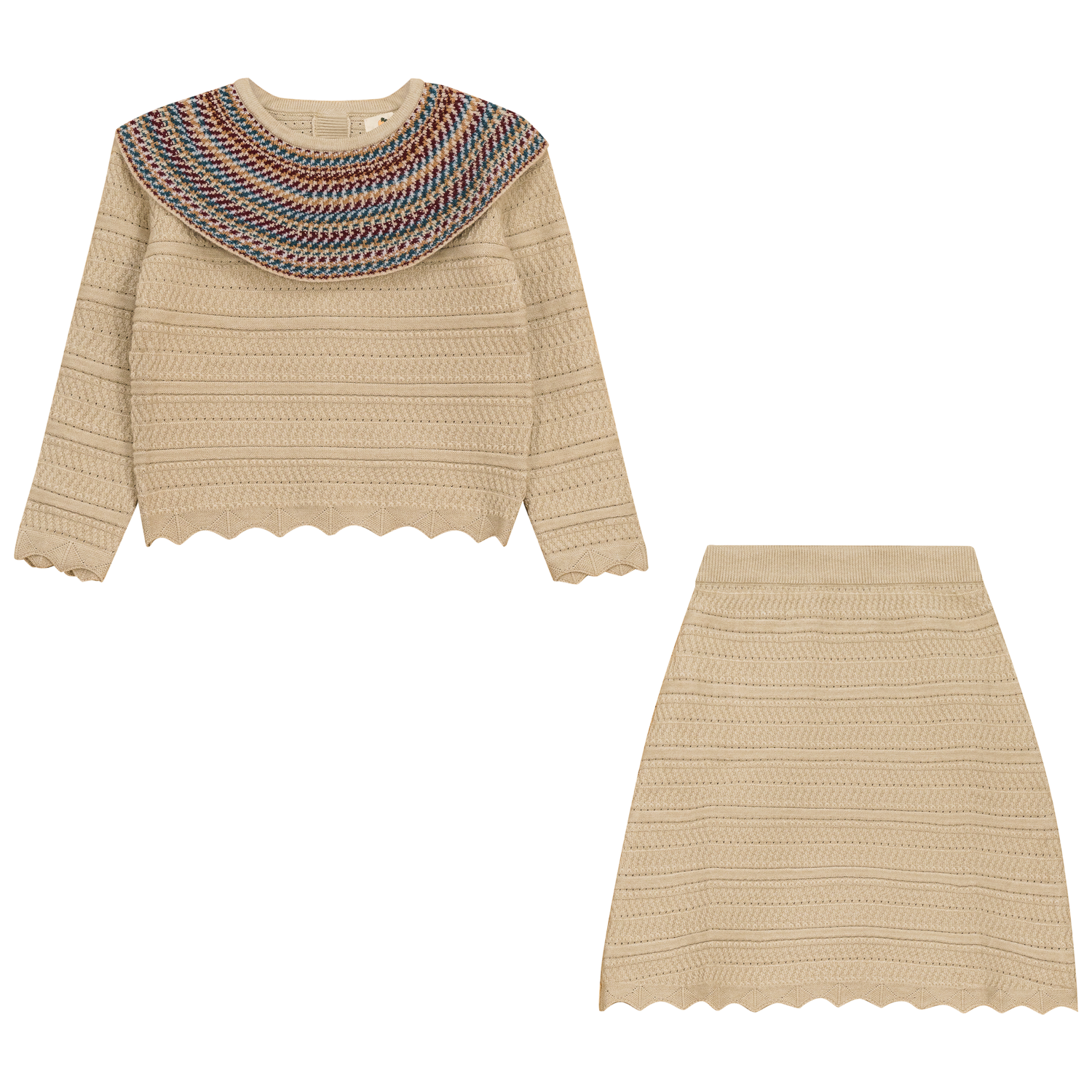 Crochet Knit 2Pc Set