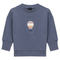 Flower and Hot Air Balloon Print Sweatshirt