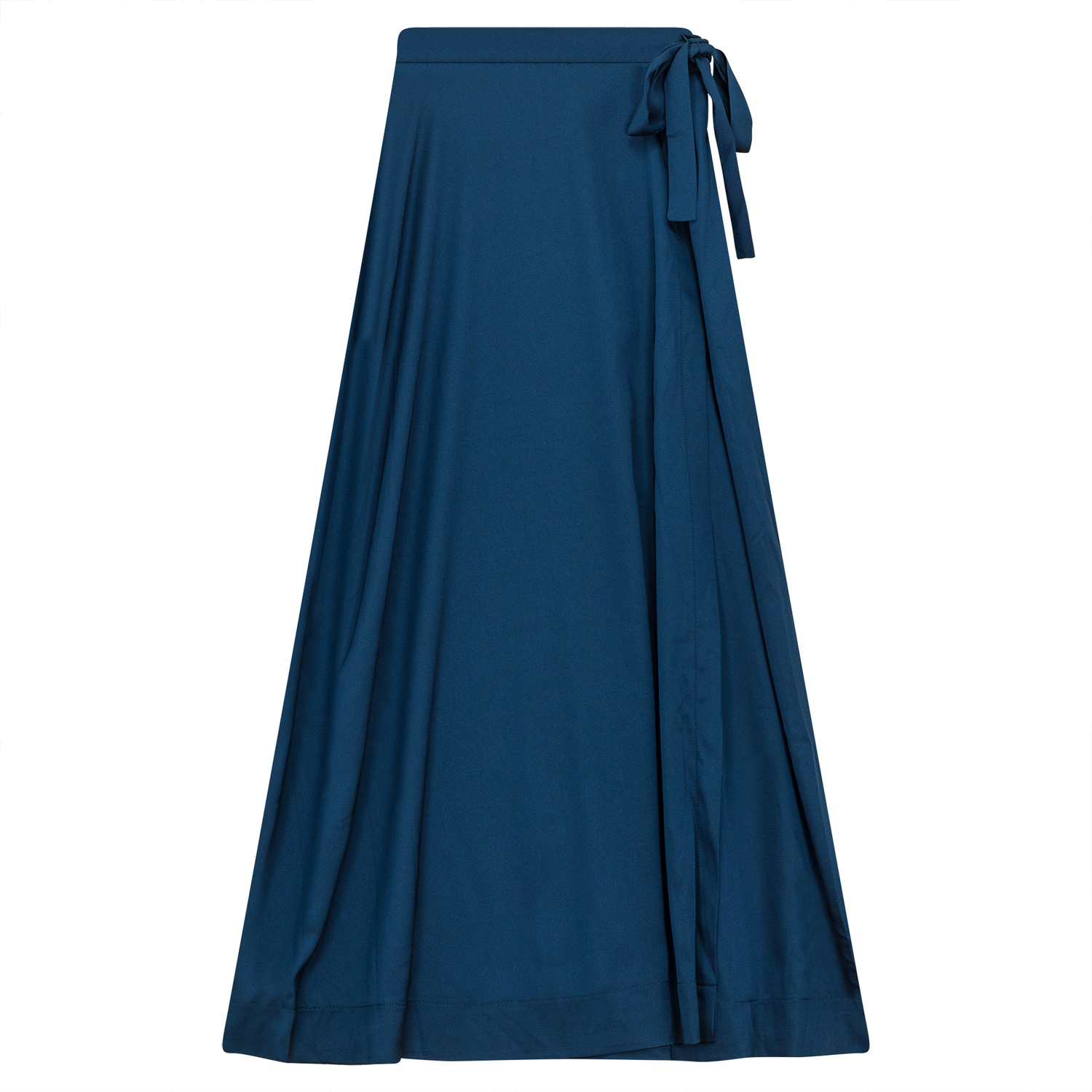 Satin Midi Wrap Skirt