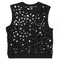 Floral Cropped Crotchet Vest